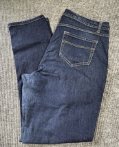 Ashley Stewart Jeans Womens 16 Tall Skinny Blue Denim Pants Dark Wash 36x32 - £19.01 GBP