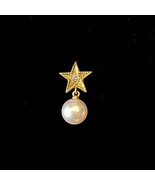 Mikimoto Estate Akoya Pearl Diamond Tie Pin 18k Y Gold 0.05 Ct 7.20 mm M292 - $7,379.56 MXN