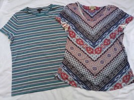 Lot of 2 women&#39;s Petite tops Size PM Talbots &amp; One World-Live &amp; Let Live - £10.10 GBP