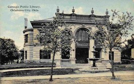 Carnegie Library Oklahoma City OK 1910c postcard - £5.53 GBP