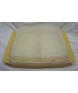 VINTAGE Tupperware HARVEST GOLD DEVILED EGG TRAY CARRIER KEEPER Containe... - $33.90 CAD