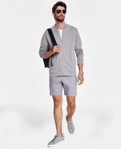 Alfani Men&#39;s Pique Knit Bomber Jacket Storm Gray-3XL - $21.99