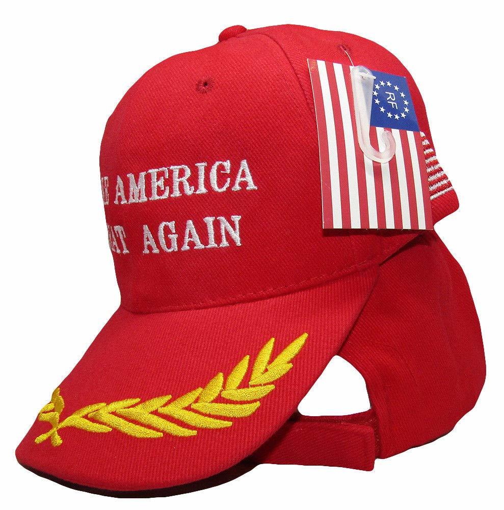 Make America Great Again Eggs &amp; Flag Red Trump Embroidered Hat Cap (RUF) - $5.88