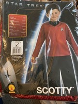 Star Trek Movie Scotty Red Shirt Costume - Child Size Medium 8-10 nwt Ru... - $19.76