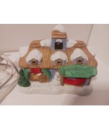 VTG 1994 Avon Santa Town Reindeer Lodge Lighted Christmas Decor w/ Origi... - £11.68 GBP
