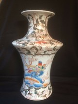 antique porcelain chinese very large vase. Sealmark and rare model. Beautiful . - £259.19 GBP