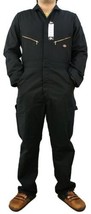 Dickies Mens Twill Deluxe LONG Sleeve Coverall Black TALL 48799 - $40.50