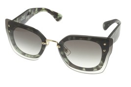 Miu Miu Sunglasses Women Light Green Havana Square MU04R UAG-0A7 - £208.04 GBP
