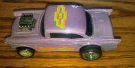 Mattel Arco Die Cast Purple 1957 Chevrolet Chevy Diecast Car Toy - £11.84 GBP