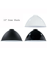 Porcelain Enamel Shade: 10&quot; Metal Dome shade, 2.25&quot; fitter for Pendant L... - £26.30 GBP