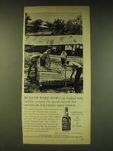 1964 Jack Daniel&#39;s Whiskey Ad - Ricks of hard maple are stacked most carefully - £14.50 GBP