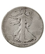 1921-S 50C Walking Liberty Half Dollar in Good Condition, Nice Detail fo... - £77.76 GBP