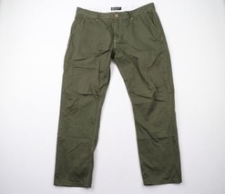 Vintage LRG Streetwear Mens 40x32 Faded Relaxed Straight Leg Chino Pants Green - £45.32 GBP