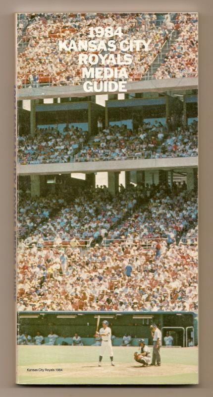 Primary image for 1984 Kansas City Royals Media Guide MLB Baseball