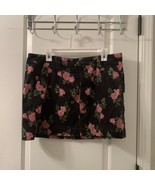 Wild Fable Women&#39;s Floral Print Corduroy Mini Skirt High-Rise Size 16 - £29.59 GBP
