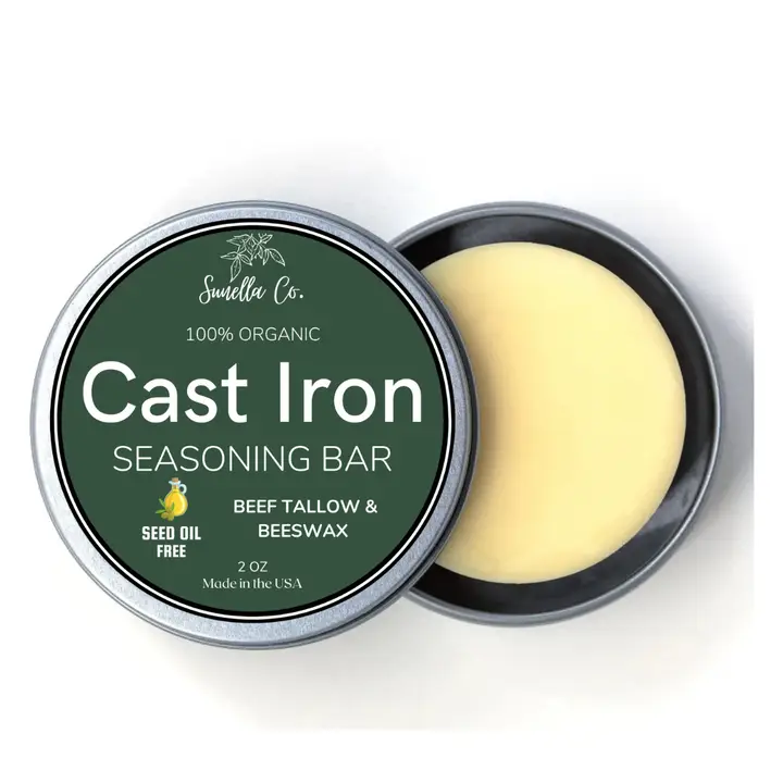 Cast Iron Seasoning Bar - Seed Oil Free 2oz - $9.99
