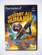 Destroy All Humans! Authentic Sony PlayStation 2 PS2 Game 2005 - £6.95 GBP