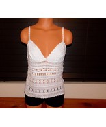 Moda International Crochet Knit Cami Top Size: L - £12.35 GBP