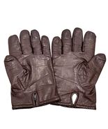 Mens XL Gates Brown Leather Gloves With Cashmere Lining - $692.64 MXN