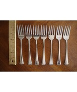 Lot Of 7x Oneida Maestro St Leger SSS Stainless Flatware Salad Forks 6.2... - $371.88 MXN