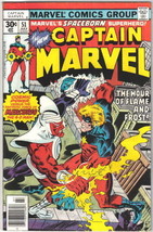 Captain Marvel Comic Book #51 Marvel Comics 1977 VERY FINE- - £5.70 GBP