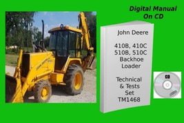 John Deere 410B 410C 510B 510C Backhoe Loader Manual Set TM1468 &amp; TM1469 - £30.33 GBP