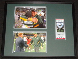 Mike McCarthy Framed 16x20 Super Bowl XLV Repro Ticket &amp; Photo Set Packers - £61.91 GBP