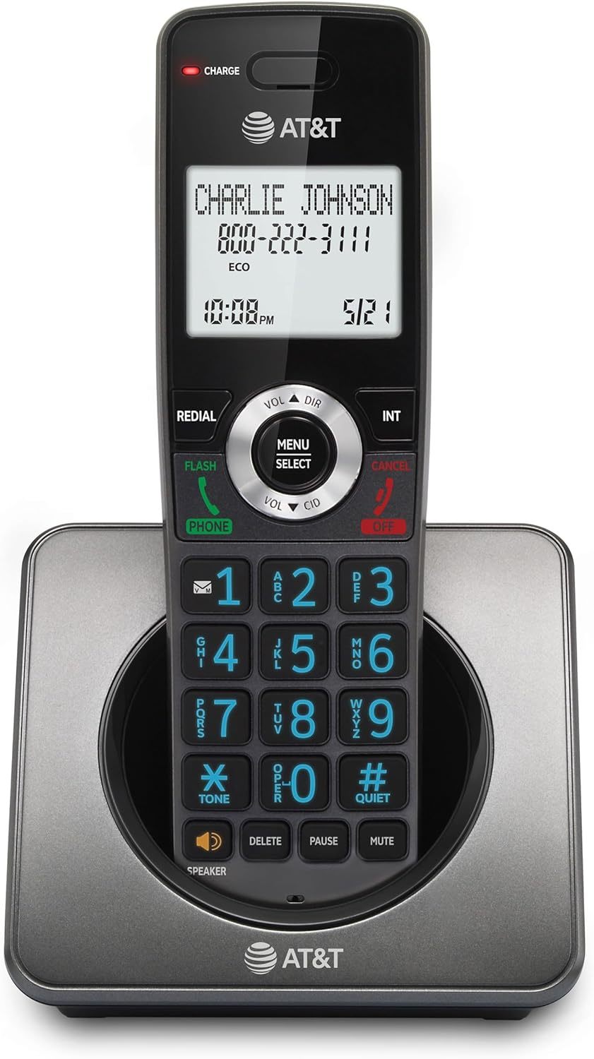The At&amp;T Gl2101 Dect 6.0 Cordless Home Phone Features A 2&quot; White Backlit - $36.98