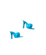 Barbie High Heel Shoes Aqua Blue Sandals Vintage - £7.93 GBP