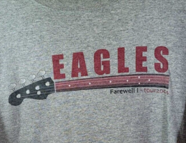 Eagles Farewell Tour 2004 T-Shirt Size XL Vintage Rock Band Gray Tee Anvil - $39.55