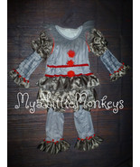 NEW Boutique Pennywise  IT Clown Girls Halloween Costume - £12.82 GBP