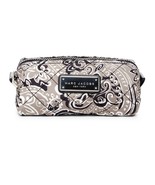 Marc Jacobs Cosmetic Bag Quilted Paisley Narrow Pouch Grey NEW - $79.50