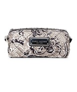 Marc Jacobs Cosmetic Bag Quilted Paisley Narrow Pouch Grey NEW - £55.39 GBP