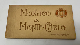 Vintage Monaco &amp; Monte-Carlo Jean Gilleta Postcard Booklet 20 Postcards - $44.55