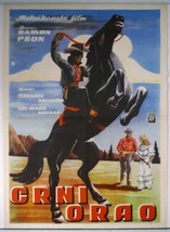 Original Movie Poster El Aguila Negra Black Eagle Mexican Western 1954 - £136.85 GBP
