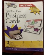 Pc Papers By Ampad Print Your Own Business Cards Plain White Pack Of 100 - $298.78 MXN