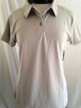 Russell Athletic Women&#39;s Top Dri-Power Putty Polo Shirt Size Medium NWT - $11.88