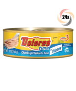 24x Cans Dolores Chunk Light Yellowfin Tuna In Water Flavor | 5oz | Easy... - $88.43