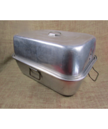Vintage Aluminum Turkey Roaster w/ Lift-out Rack ~ MIRRO 5364M ~ 17&quot; x 1... - £18.83 GBP