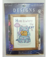 Cross Stitch Needle Kit Cat in Chair Hometown Designs 5101 5 x 7 Vintage... - £7.38 GBP