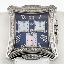 Gab Marine Diamante IN Acciaio Inox Grande Donna Cronografo Quarzo Orologio - £949.61 GBP
