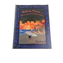 Signed Making Waves Adventures of a Surf Quilter Rob Appell Guide Seascape Quilt - £22.38 GBP