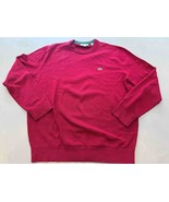 Lacoste CREW-Neck Cotton Sweater Mens Size LIGHT MAROON Red - $53.34 CAD