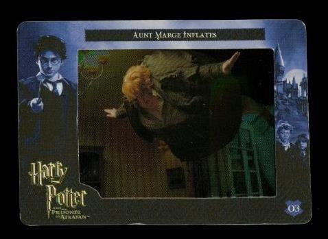 Harry Potter Prisoner of Azkaban Filmcardz Artbox #3 Aunt Marge Inflates - $12.86