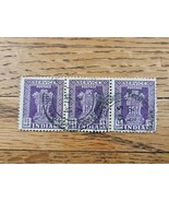India Stamp 15np Used Violet Strip of 3 - €3,17 EUR India Stamp 15np Used Violet Strip of 3 - €3,17 EUR