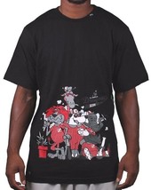 LRG Mens Black White Natural Drugout Kids Weed Smoking Animals T-Shirt NWT - £10.65 GBP