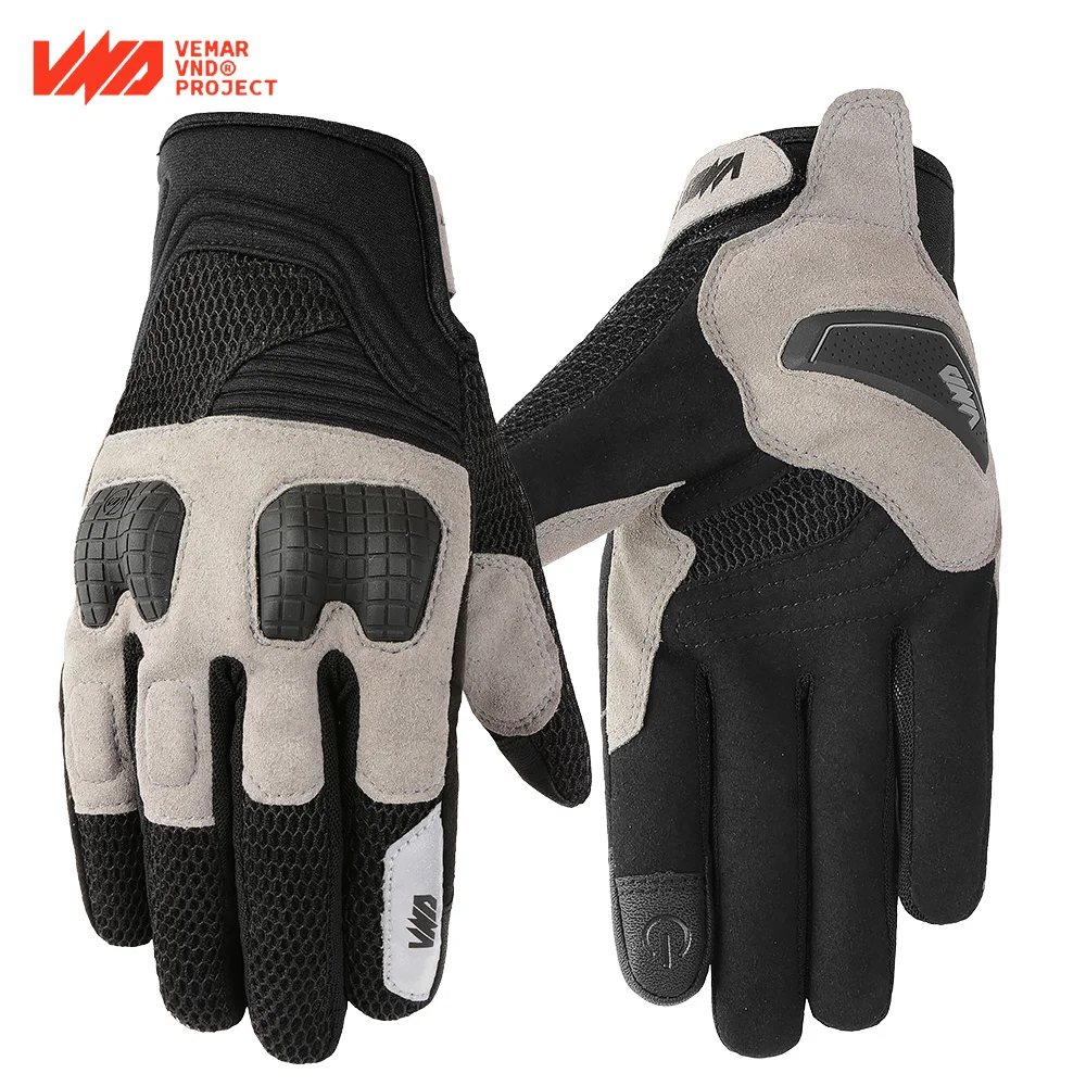 Touch Screen Summer Motorcycle Gloves Breathable Full Finger Outdoor Sports - £19.03 GBP+