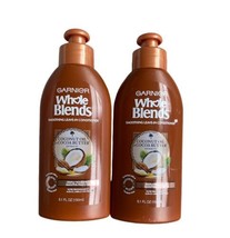 2 Garnier Whole Blends Coconut Oil &amp; Cocoa Butter Leave-In Conditioner 5.1oz Ea - £11.91 GBP