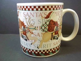 Debbie Mumm Mug Santa&#39;s Spirit Sakura for Oneida 10 oz - £6.81 GBP