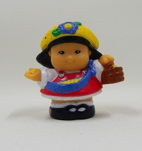 Fisher-Price Little People 2003 Sonya Lee Asian Girl Farmer 2&quot; Toy Seeds... - £3.98 GBP